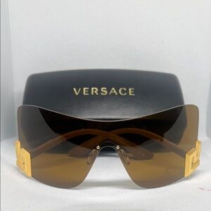 Versace Greca Gold Medusa Sunglasses